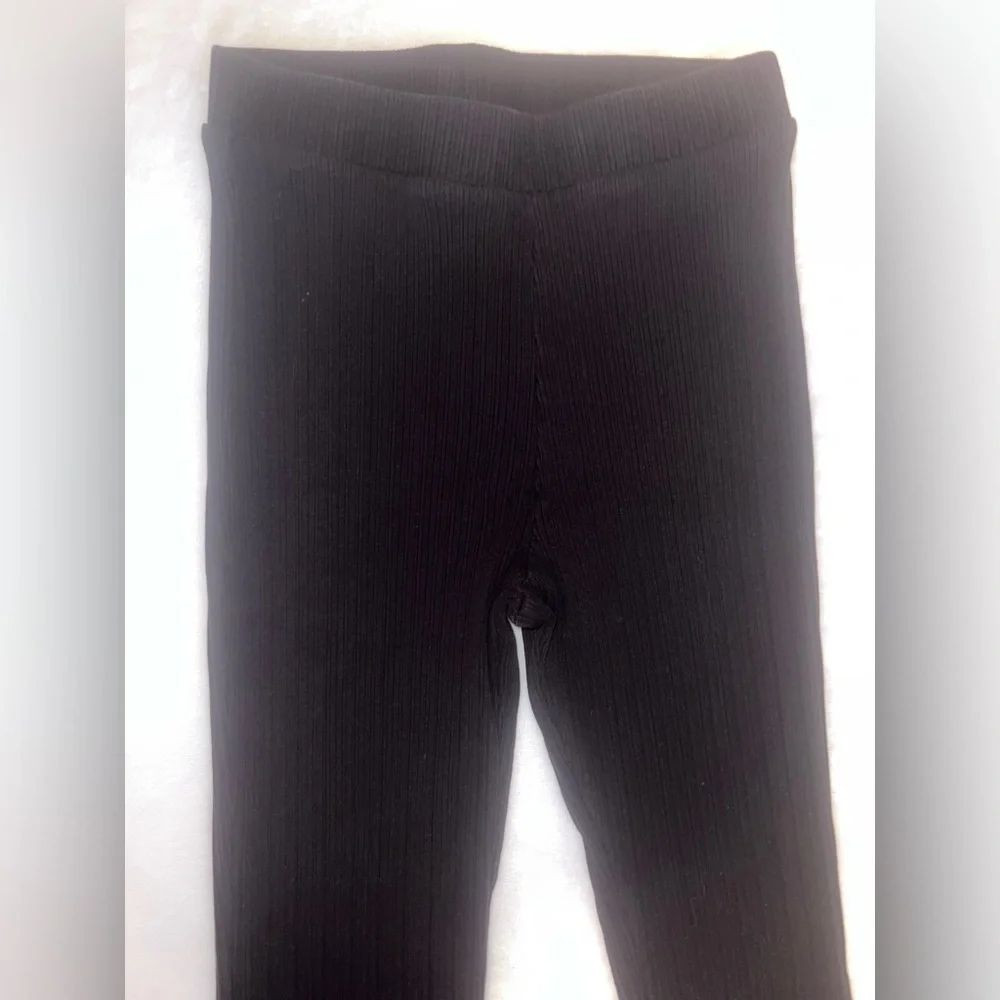 H&M Black Ribbed‎ Pants | EUC